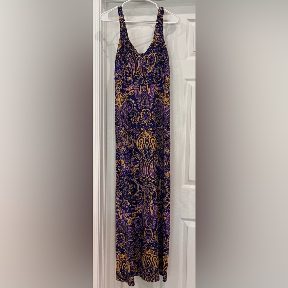 J.McLaughlin classic rich paisley Maxi Dress, Size M
